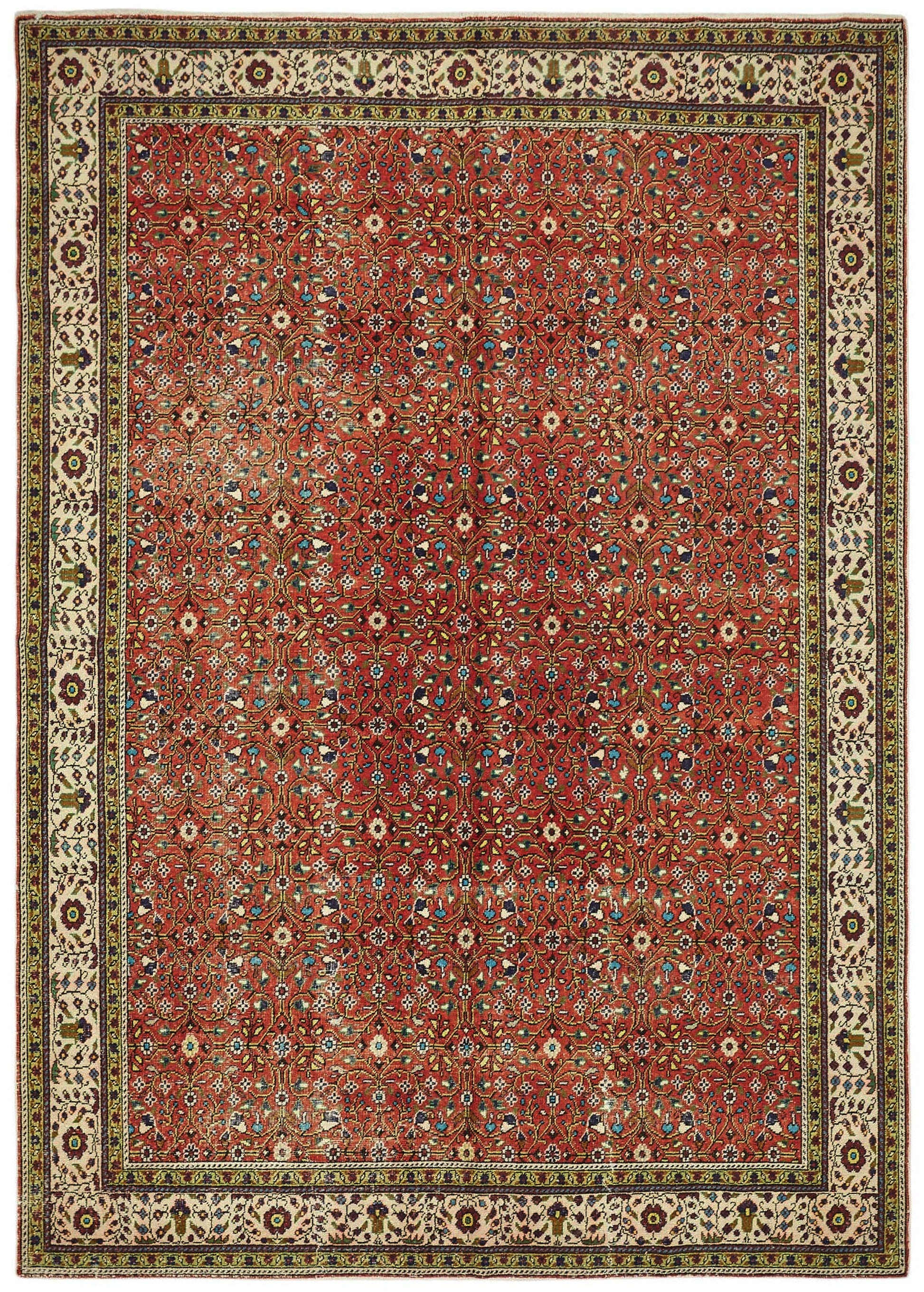 6x9 Hand-Knotted Turkish Wool Rug - 49021