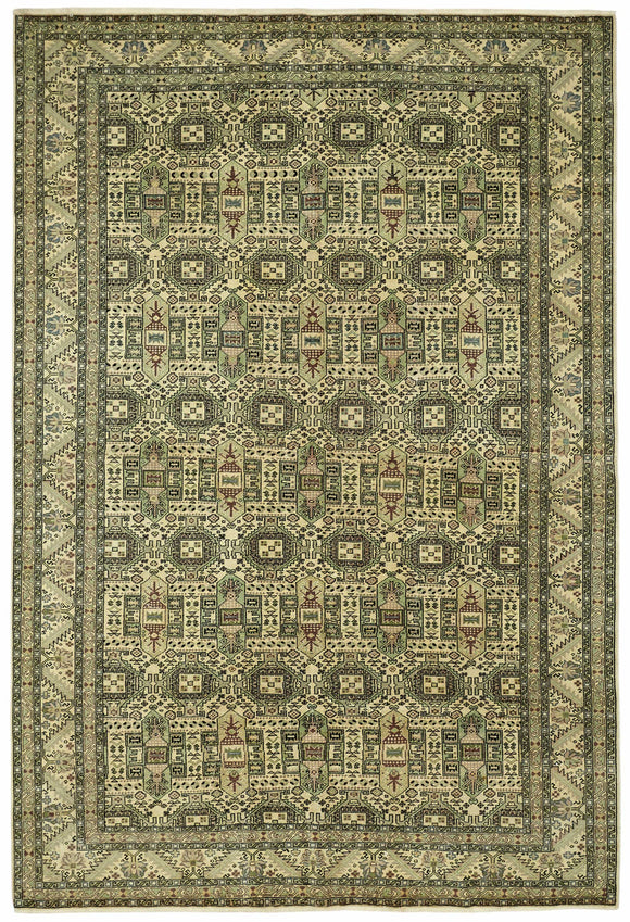 7x10 Hand-Knotted Turkish Wool Rug - 49022