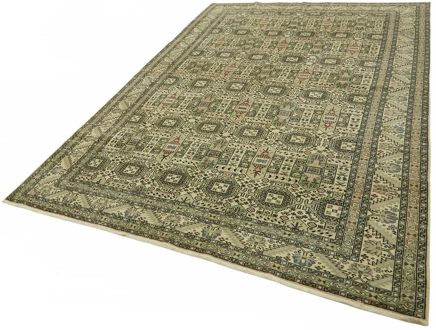 7x10 Hand-Knotted Turkish Wool Rug - 49022