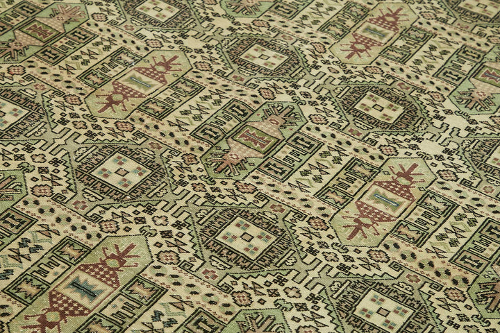 7x10 Hand-Knotted Turkish Wool Rug - 49022