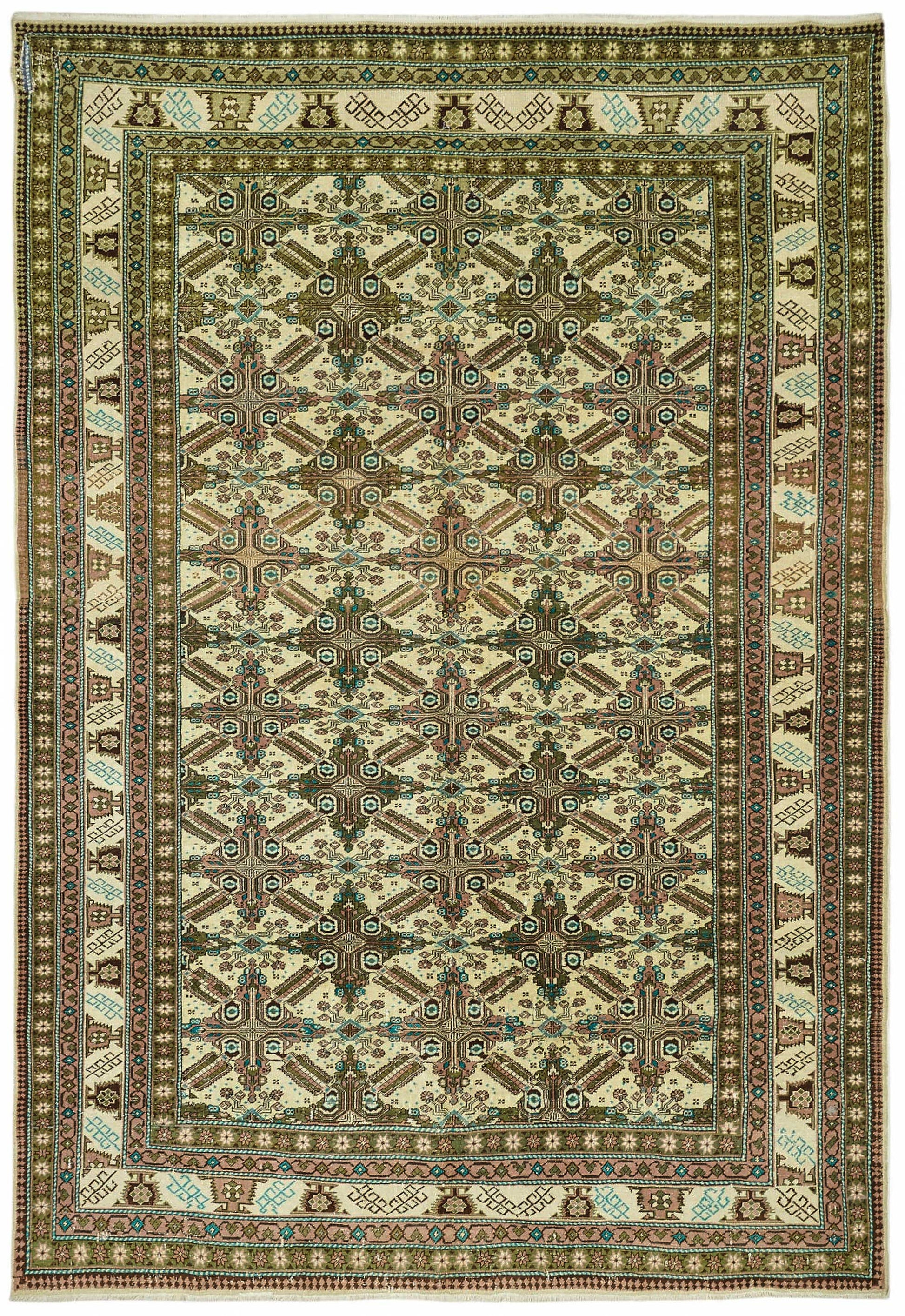 6x9 Hand-Knotted Turkish Wool Rug - 49023