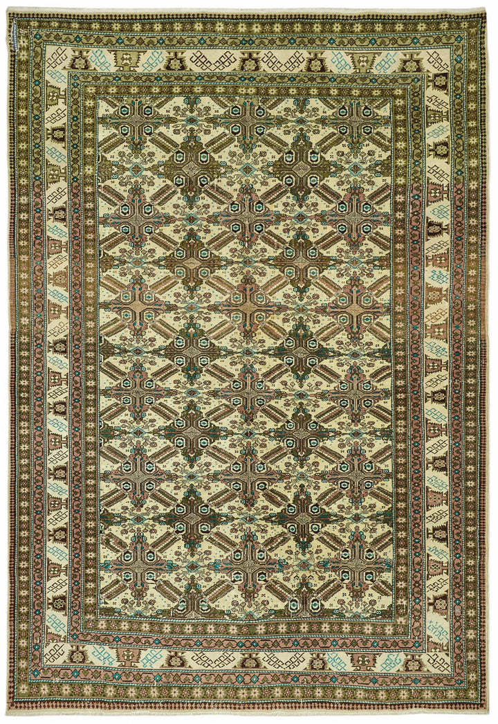 6x9 Hand-Knotted Turkish Wool Rug - 49023