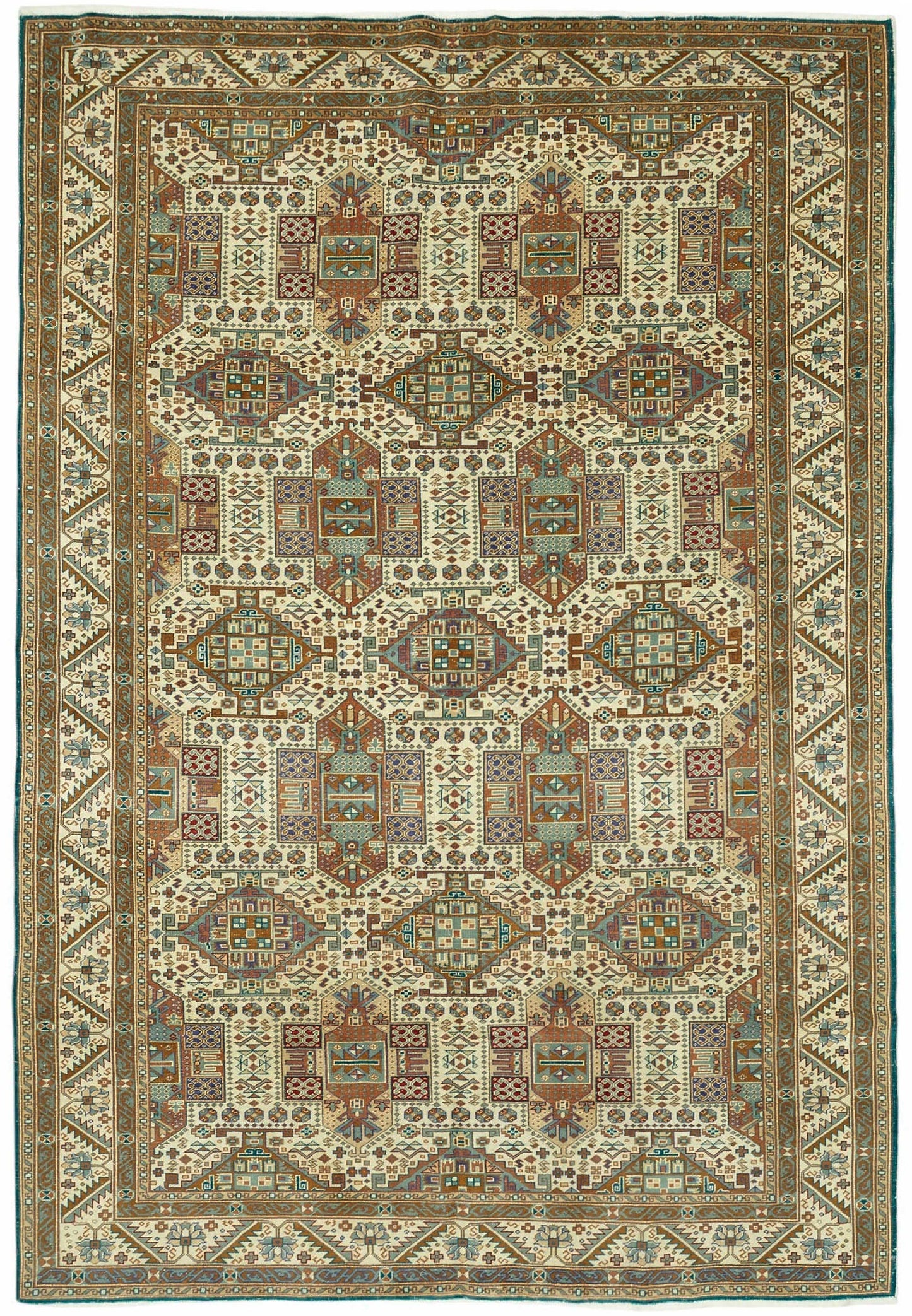 6x9 Hand-Knotted Turkish Wool Rug - 49024