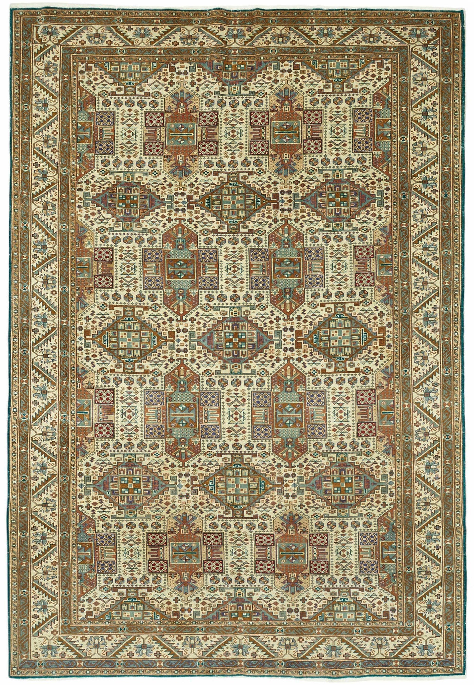 6x9 Hand-Knotted Turkish Wool Rug - 49024