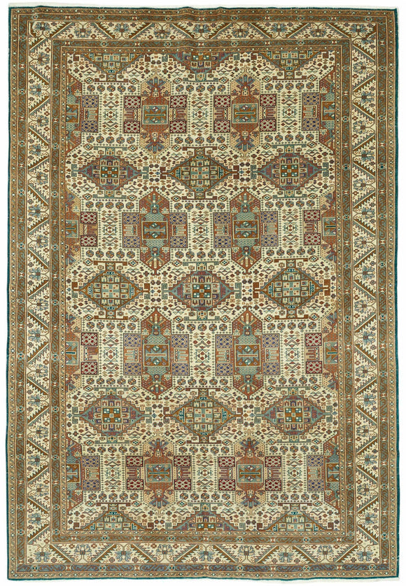 6x9 Hand-Knotted Turkish Wool Rug - 49024