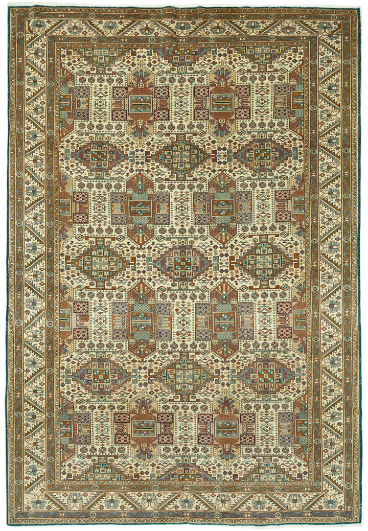 6x9 Hand-Knotted Turkish Wool Rug - 49024
