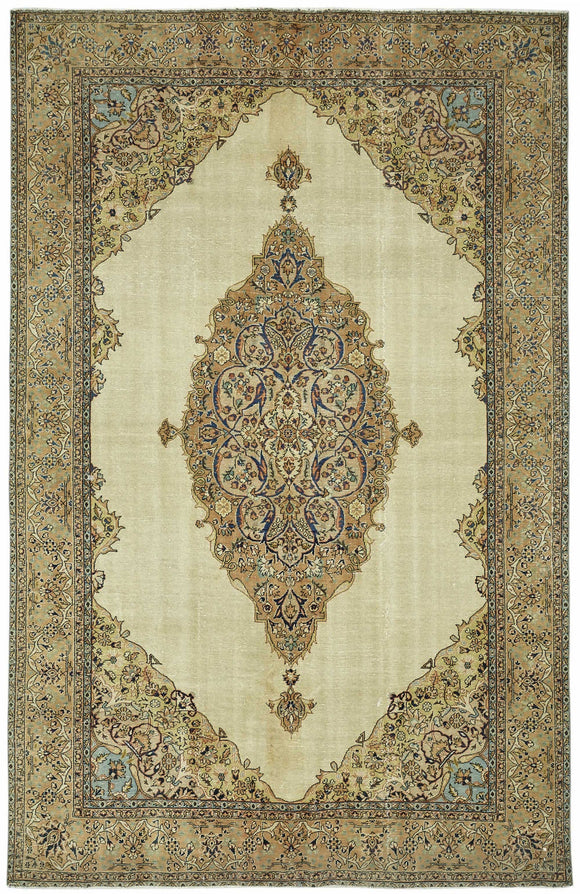 7x10 Hand-Knotted Turkish Wool Rug - 49025