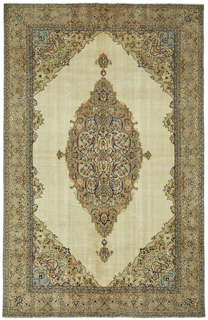 7x10 Hand-Knotted Turkish Wool Rug - 49025