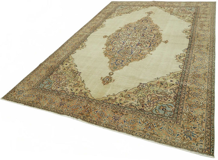 7x10 Hand-Knotted Turkish Wool Rug - 49025