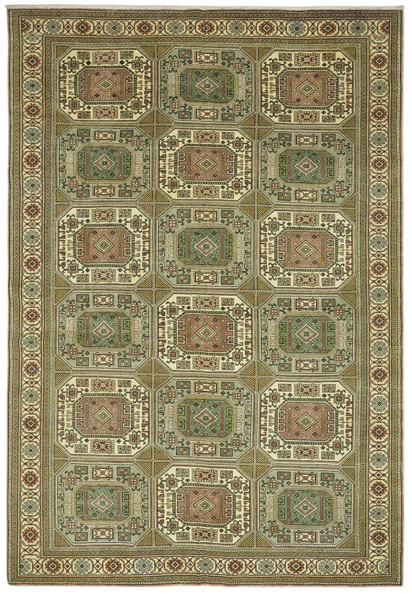 6x9 Hand-Knotted Turkish Wool Rug - 49027