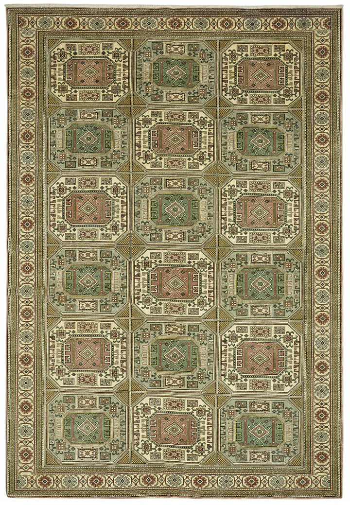 6x9 Hand-Knotted Turkish Wool Rug - 49027