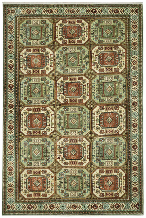 6x9 Hand-Knotted Turkish Wool Rug - 49028