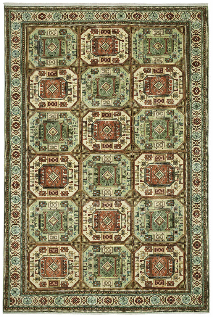 6x9 Hand-Knotted Turkish Wool Rug - 49028