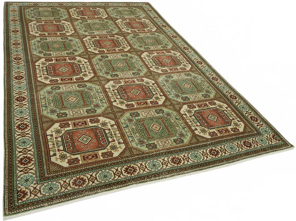 6x9 Hand-Knotted Turkish Wool Rug - 49028