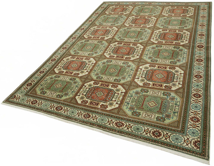 6x9 Hand-Knotted Turkish Wool Rug - 49028