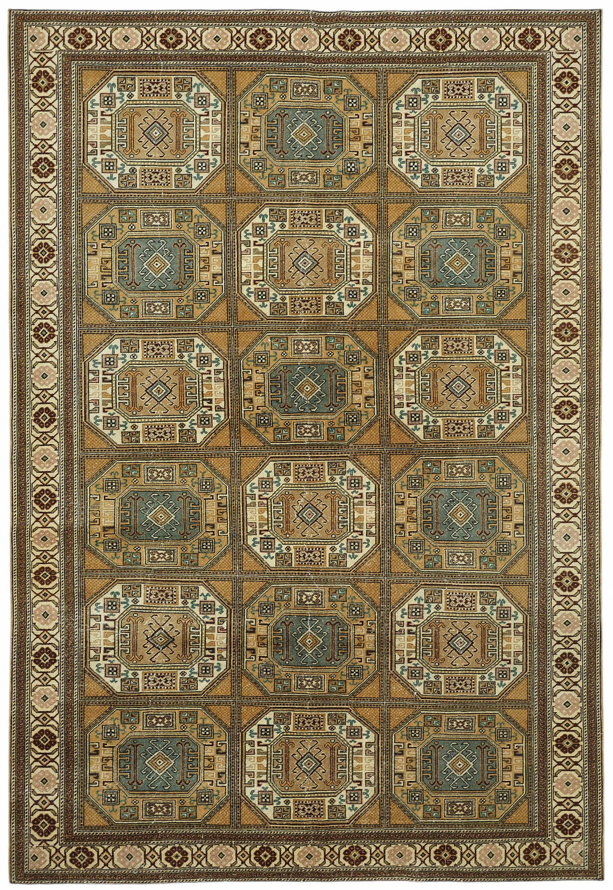 6x9 Hand-Knotted Turkish Wool Rug - 49029