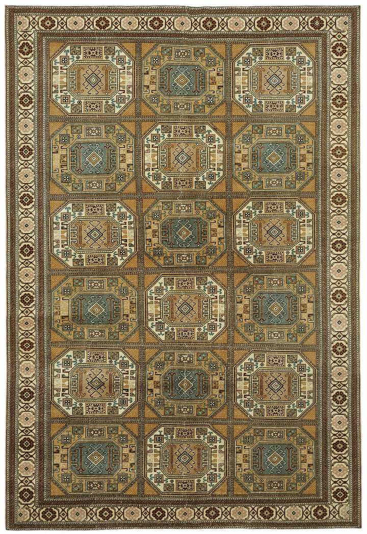 6x9 Hand-Knotted Turkish Wool Rug - 49029