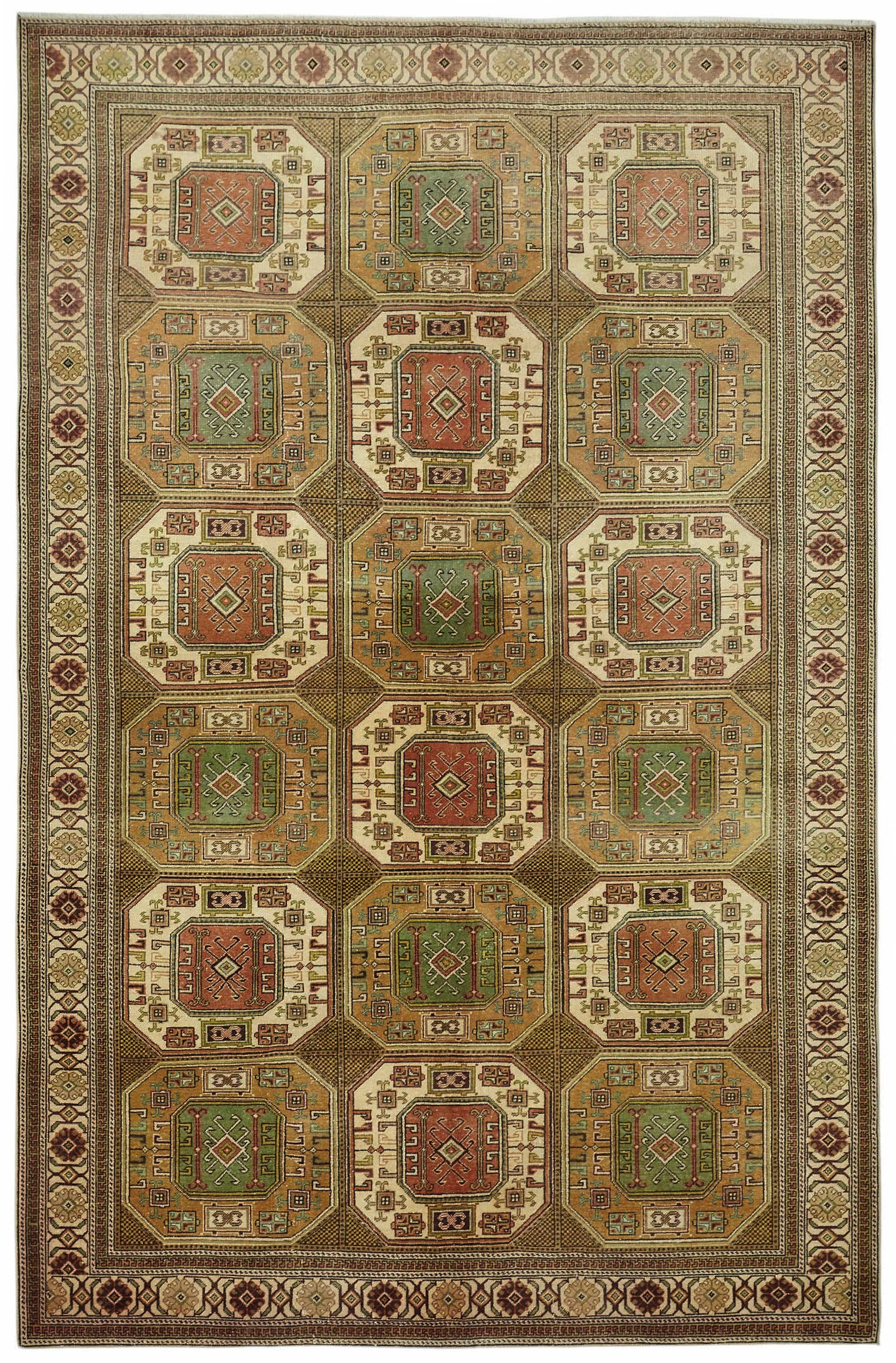 6x10 Hand-Knotted Turkish Wool Rug - 49032