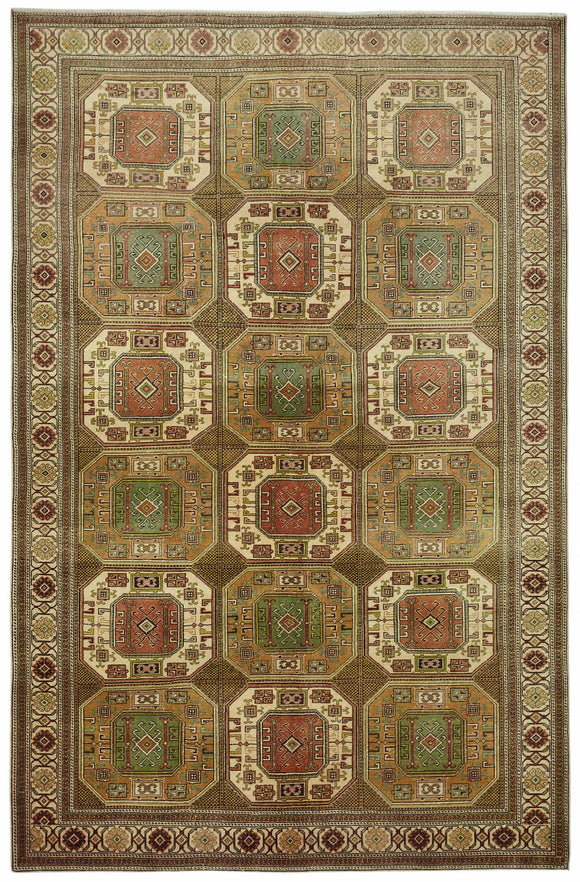 6x10 Hand-Knotted Turkish Wool Rug - 49032
