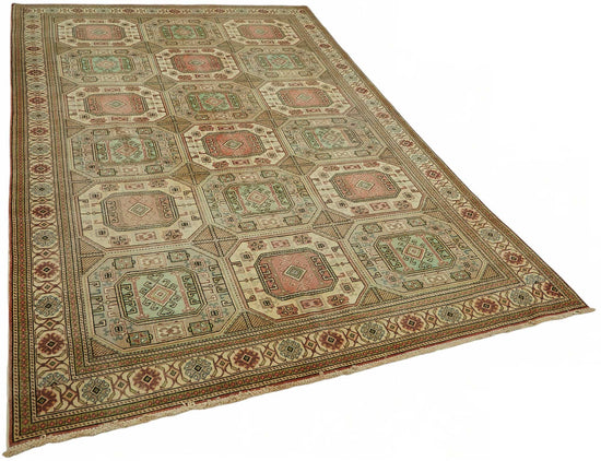7x10 Hand-Knotted Turkish Wool Rug - 49033