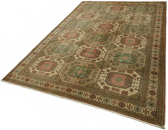 7x10 Hand-Knotted Turkish Wool Rug - 49033