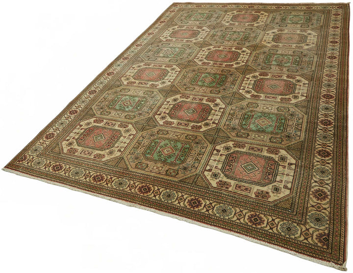 7x10 Hand-Knotted Turkish Wool Rug - 49033