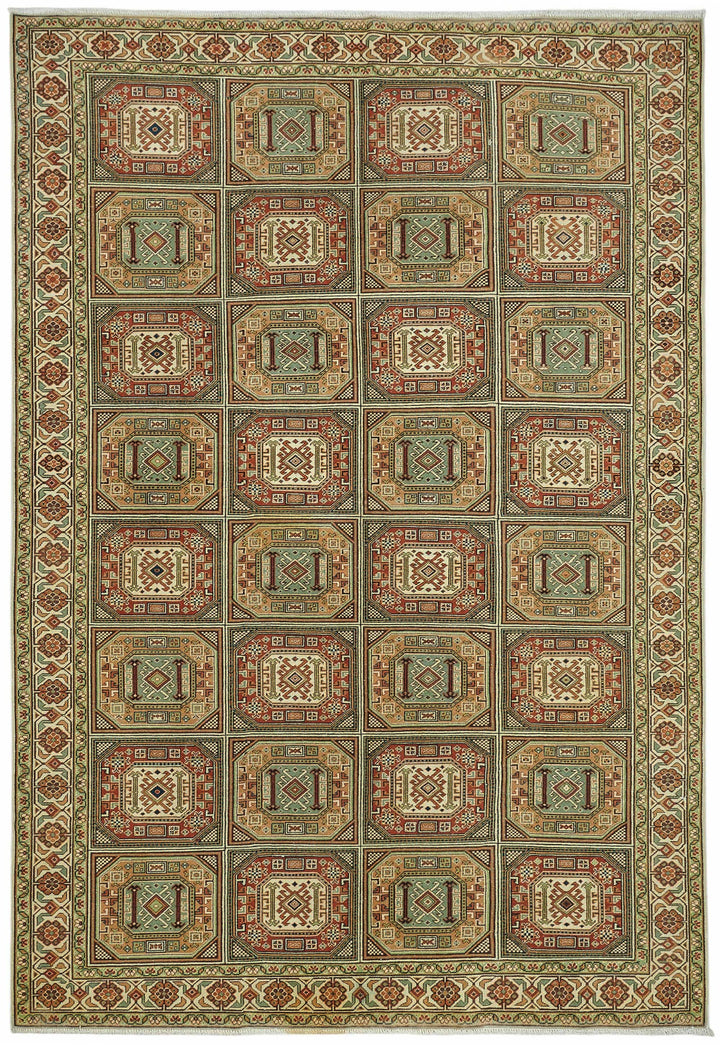 6x9 Hand-Knotted Turkish Wool Rug - 49035