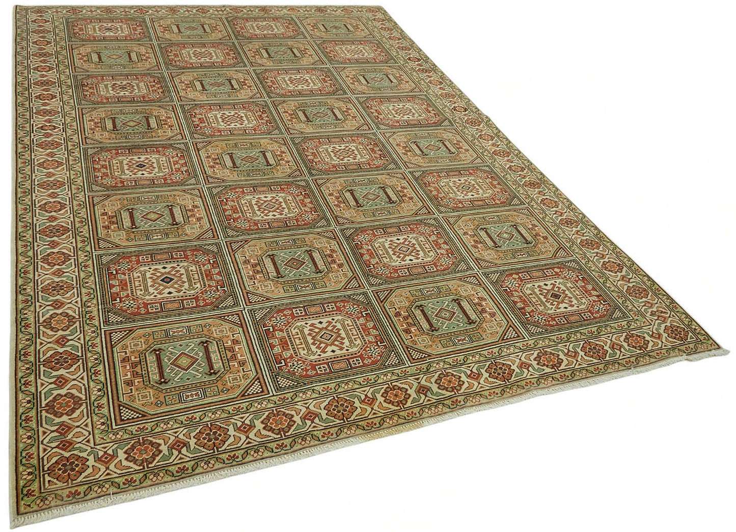 6x9 Hand-Knotted Turkish Wool Rug - 49035