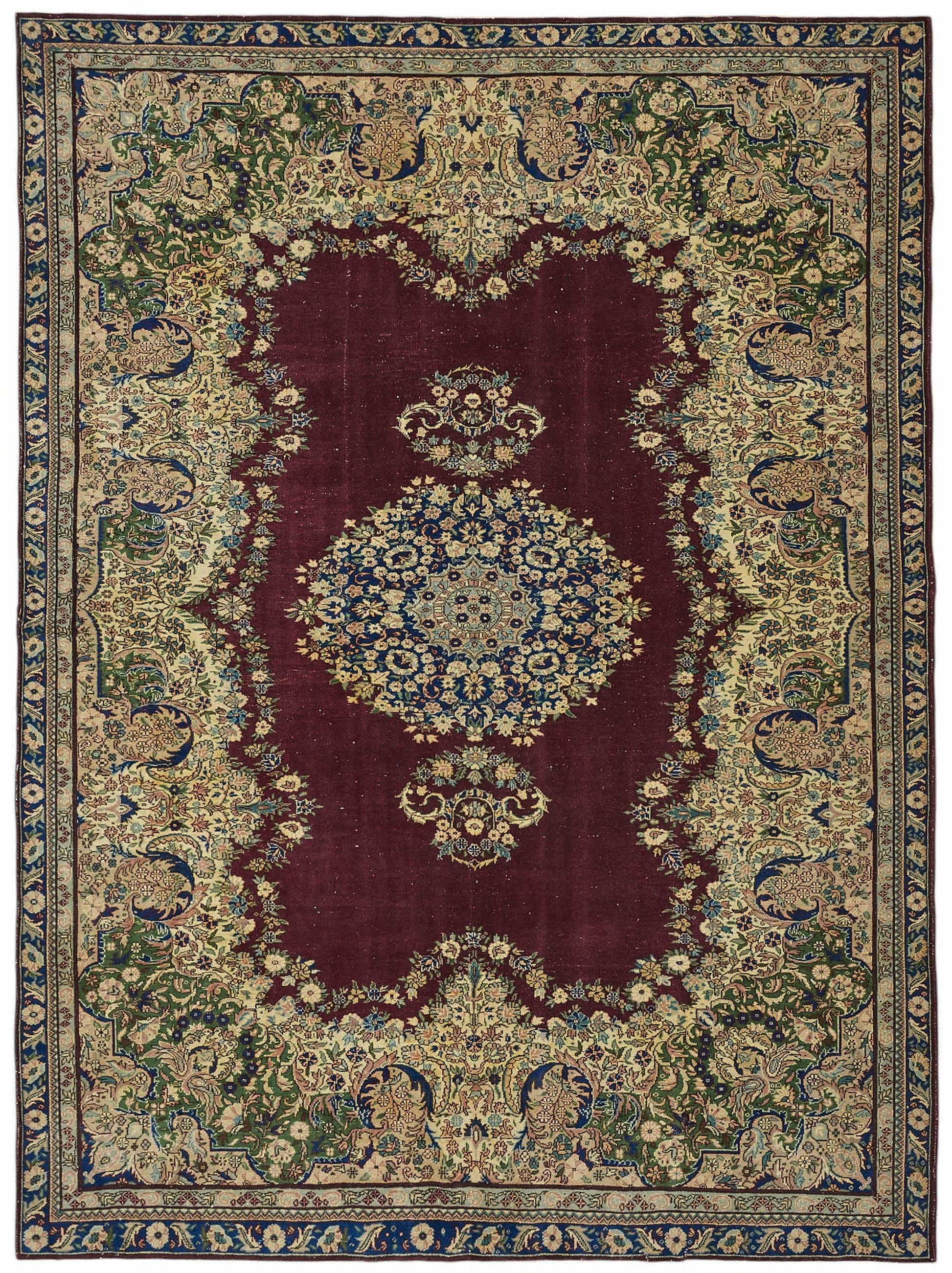 7x9 Hand-Knotted Turkish Wool Rug - 49037