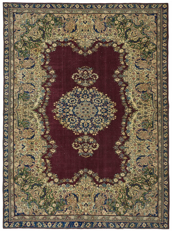 7x9 Hand-Knotted Turkish Wool Rug - 49037