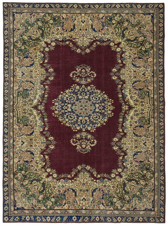 7x9 Hand-Knotted Turkish Wool Rug - 49037