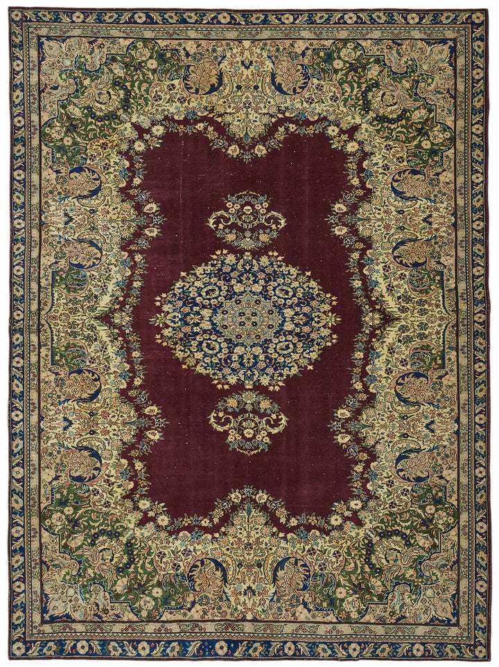 7x9 Hand-Knotted Turkish Wool Rug - 49037