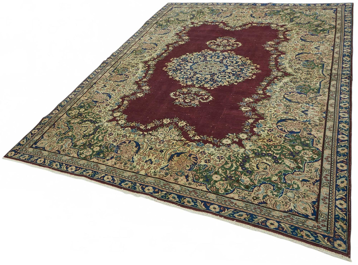 7x9 Hand-Knotted Turkish Wool Rug - 49037