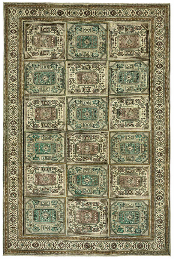 6x10 Hand-Knotted Turkish Wool Rug - 49038