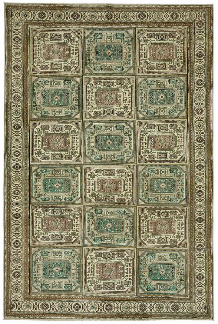 6x10 Hand-Knotted Turkish Wool Rug - 49038