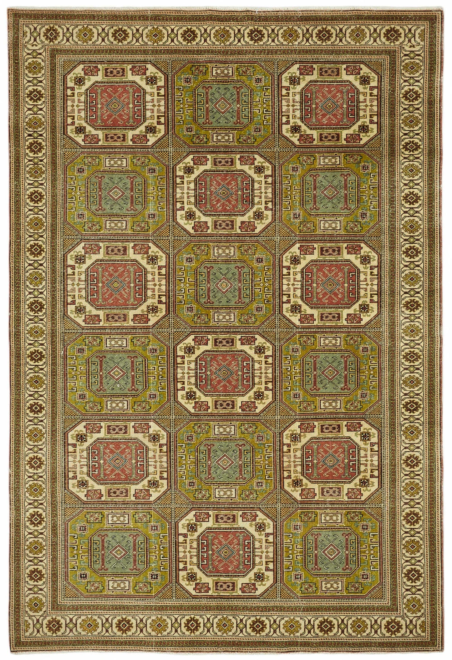6x10 Hand-Knotted Turkish Wool Rug - 49040