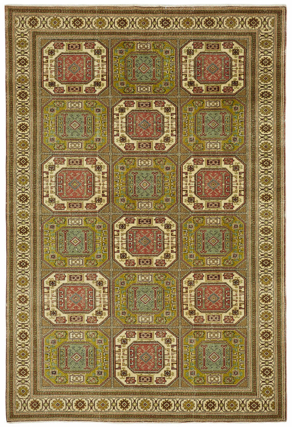 6x10 Hand-Knotted Turkish Wool Rug - 49040