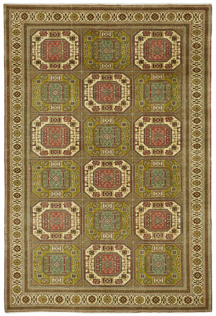 6x10 Hand-Knotted Turkish Wool Rug - 49040