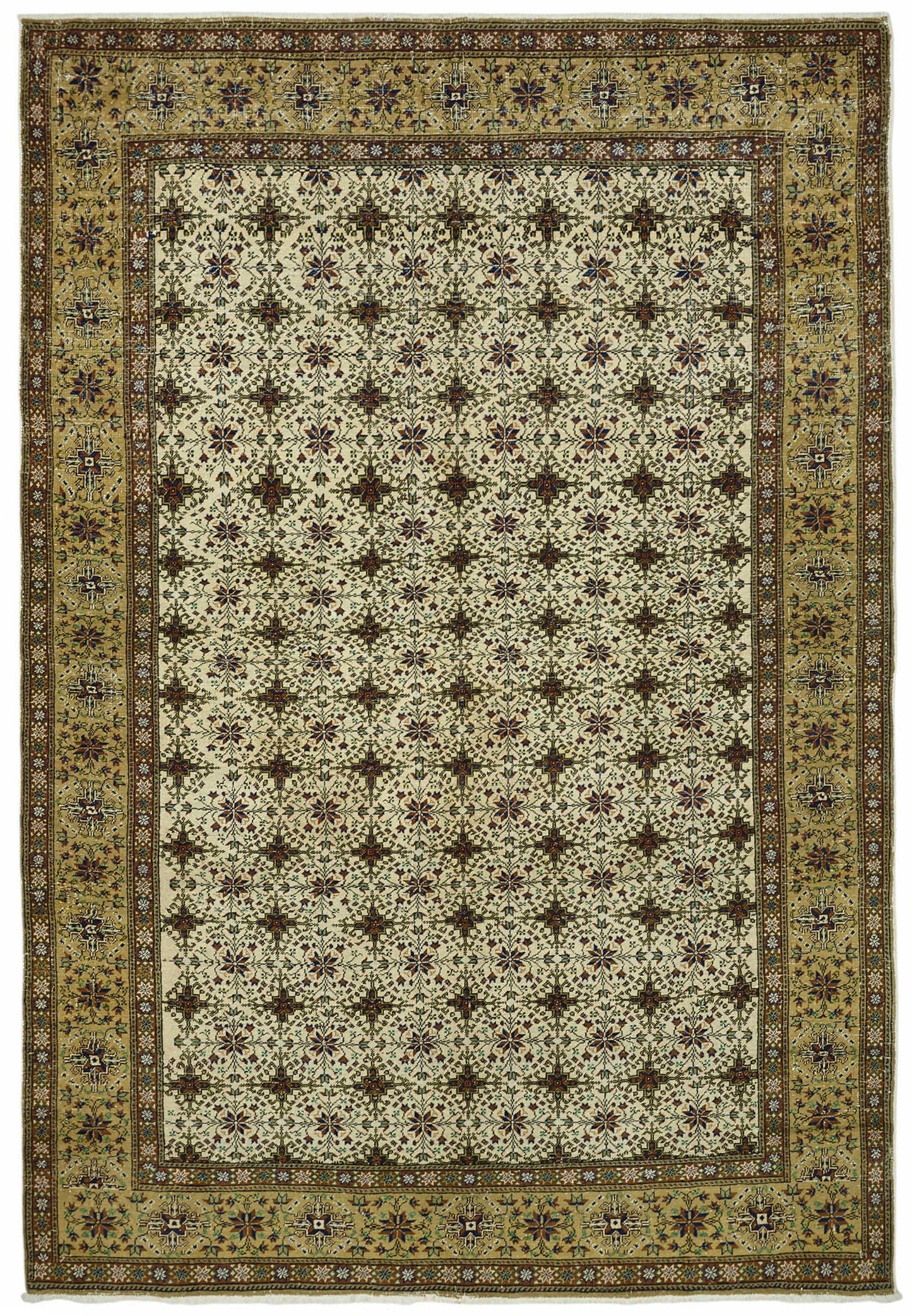 6x10 Hand-Knotted Turkish Wool Rug - 49042