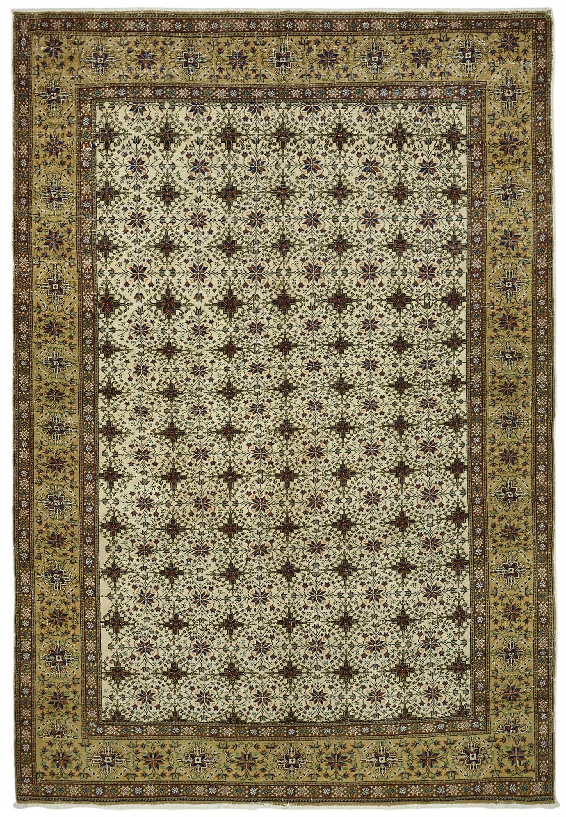 6x10 Hand-Knotted Turkish Wool Rug - 49042