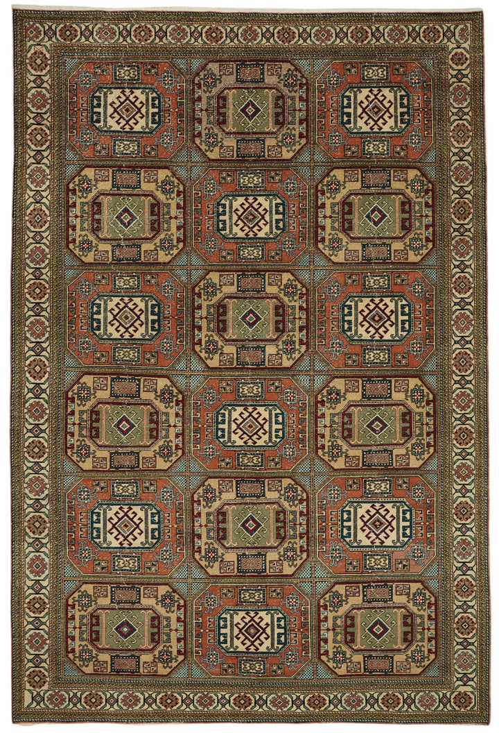 6x10 Hand-Knotted Turkish Wool Rug - 49043