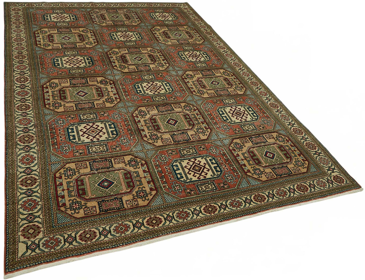 6x10 Hand-Knotted Turkish Wool Rug - 49043