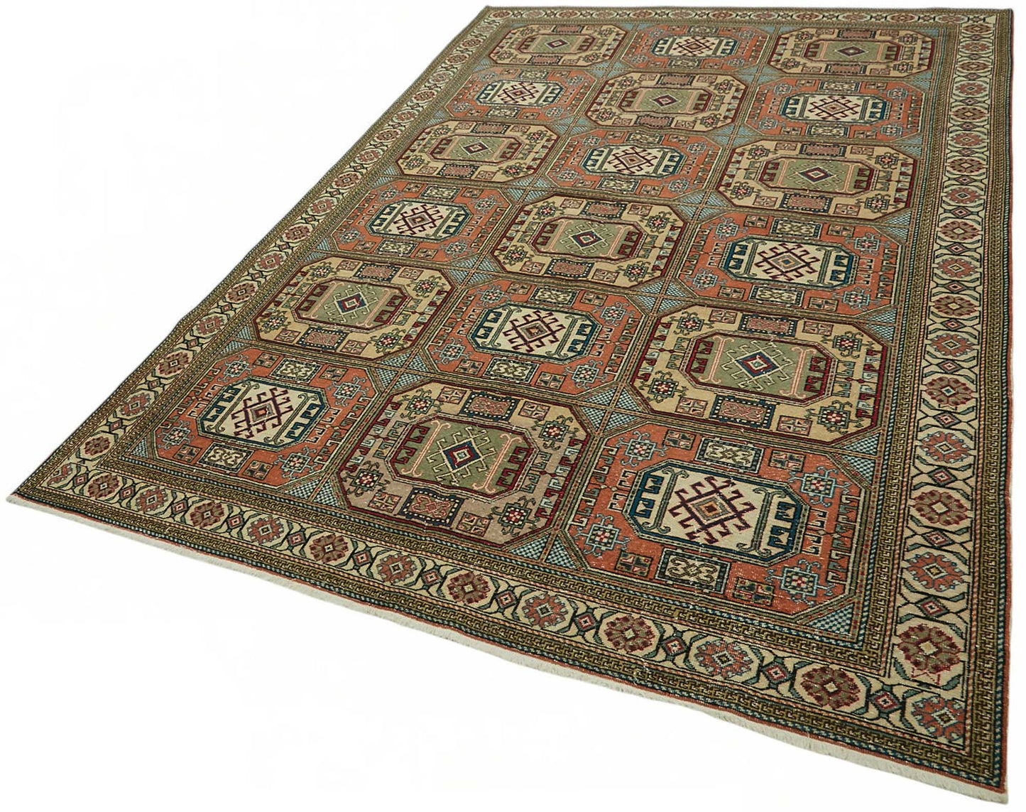 6x10 Hand-Knotted Turkish Wool Rug - 49043