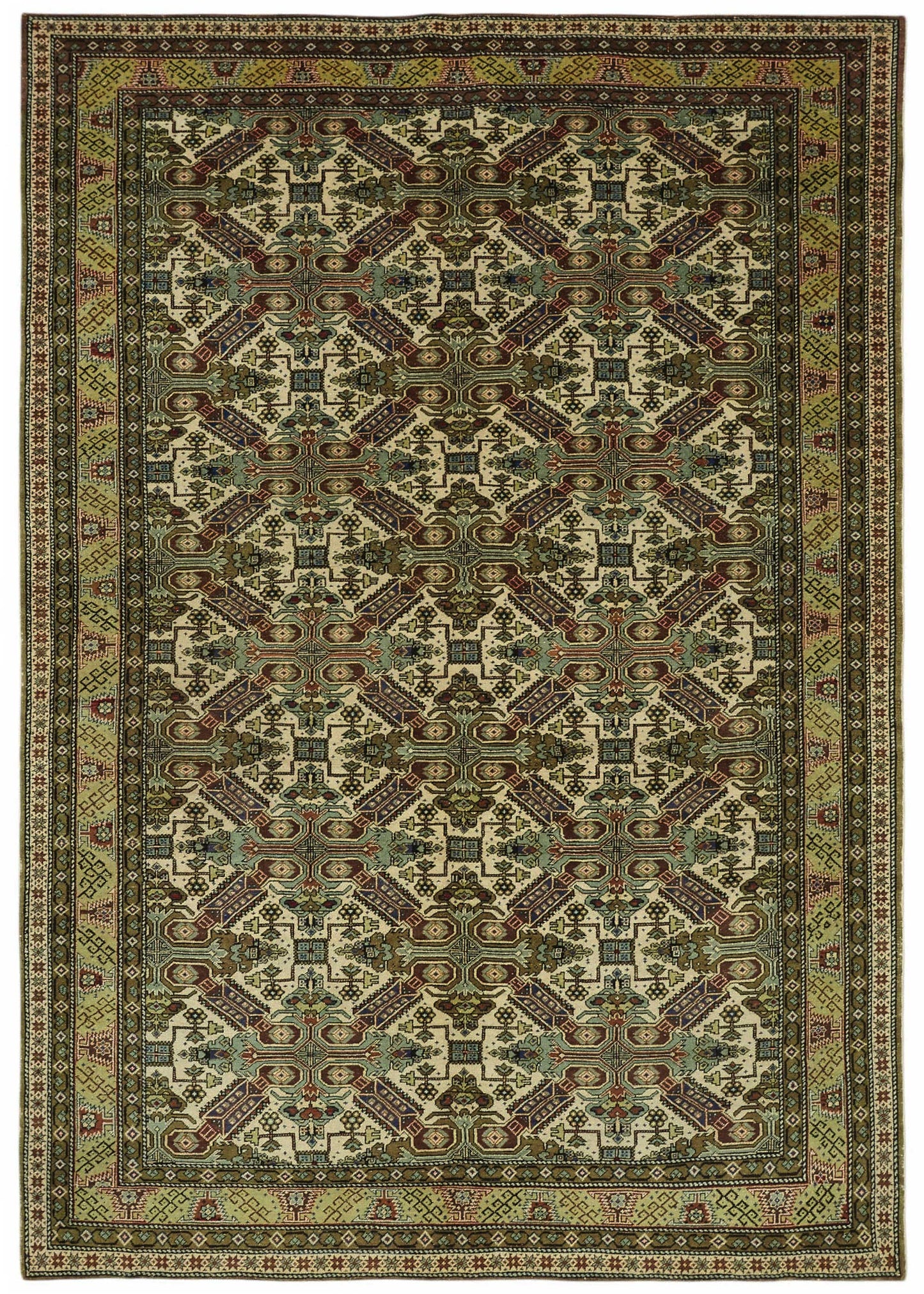 6x9 Hand-Knotted Turkish Wool Rug - 49044