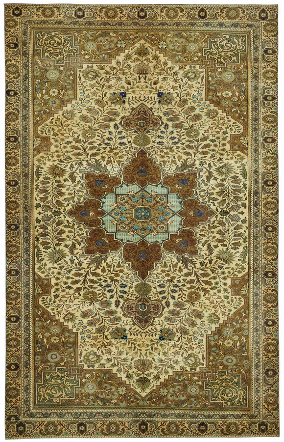 6x9 Hand-Knotted Turkish Wool Rug - 49045