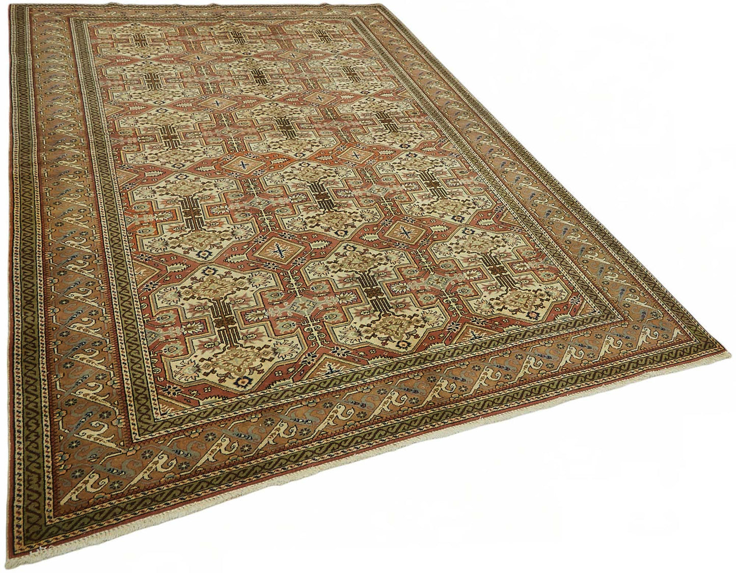6x9 Hand-Knotted Turkish Wool Rug - 49046