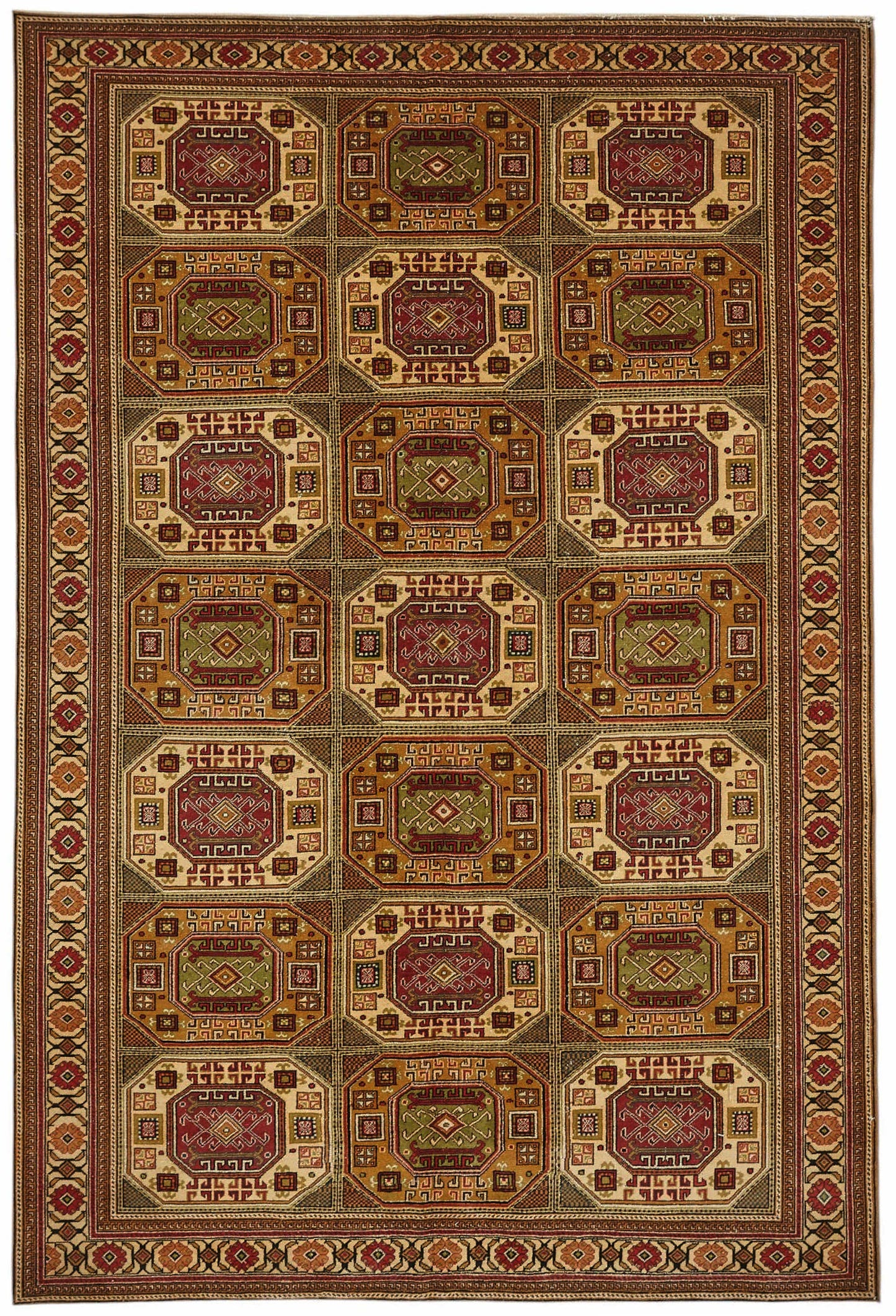 6x10 Hand-Knotted Turkish Wool Rug - 49049