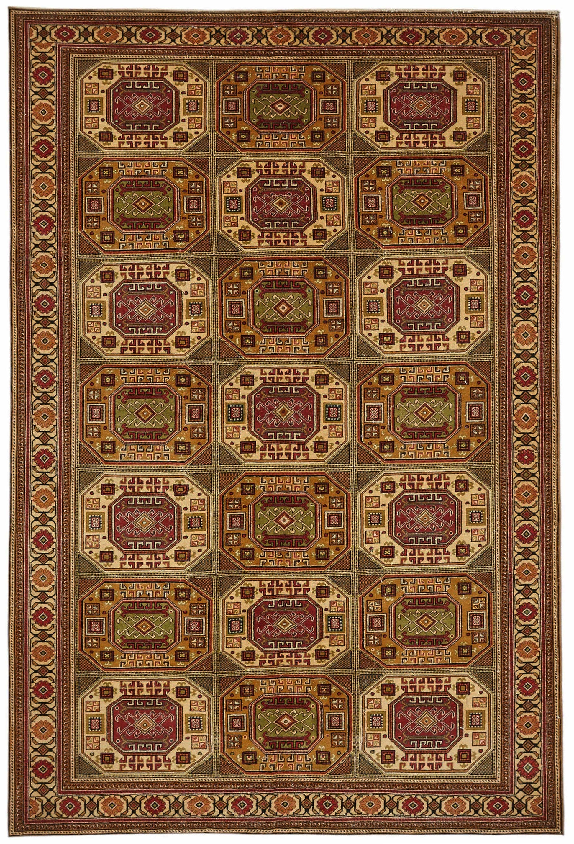 6x10 Hand-Knotted Turkish Wool Rug - 49049
