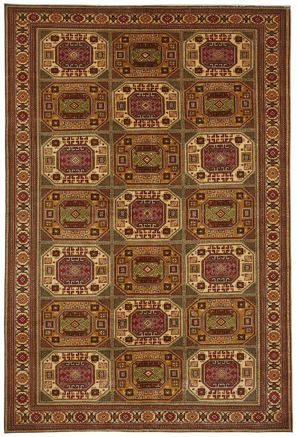 6x10 Hand-Knotted Turkish Wool Rug - 49049