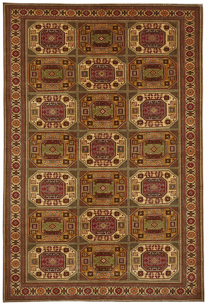 6x10 Hand-Knotted Turkish Wool Rug - 49049